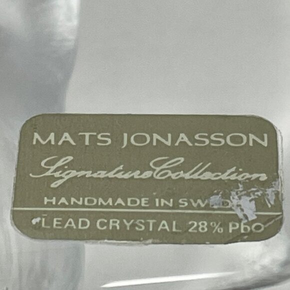 Mats Jonasson Baby Fawn Signed Lead Crystal Swedish Art Glass Paperweight - Picture 8 of 10